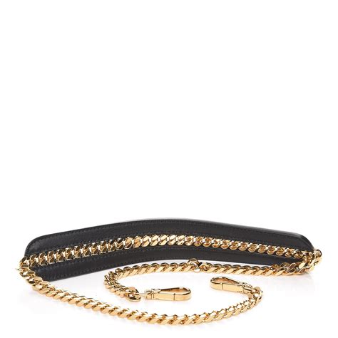 fendi strap you fiori nero|FENDI Calfskin Chain Strap You Black .